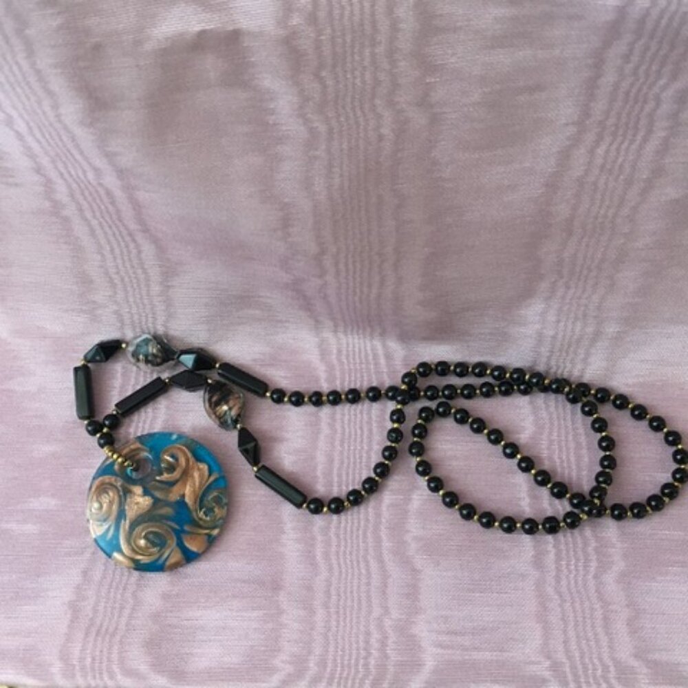 Glass and Bead Necklace